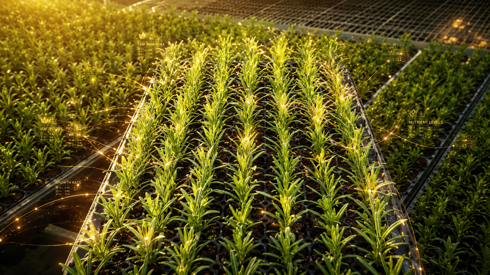 Propagation background representing Syntheflora results
